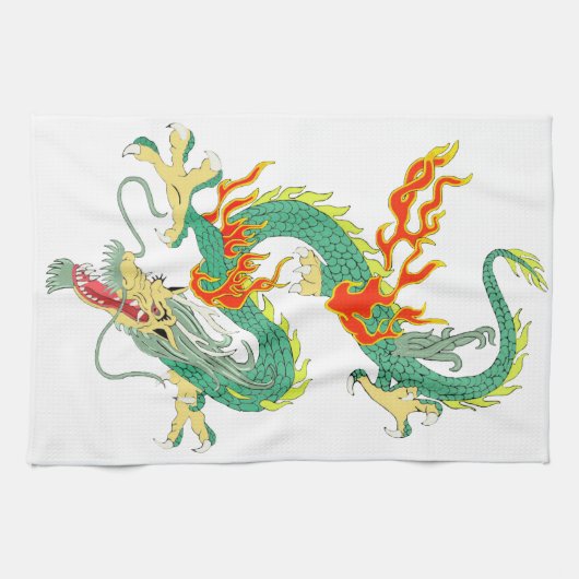 Chinesisches Drachenhandtuch Geschirrtuch (Horizontal)