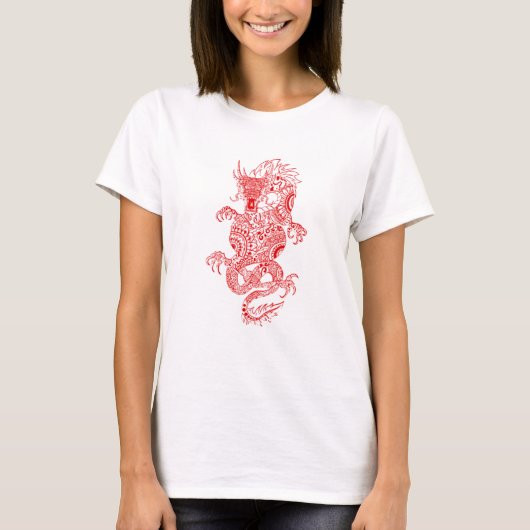 Chinesisches Drachenhemd T-Shirt (Vorderseite)