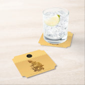 Chinesisches Drachenjahr 2024 Elegante Monogramm P Untersetzer (Vor Ort)