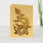 Chinesisches Drachenjahr 2024 Elegantes Monogramm  Feiertagskarte (Rückseite)