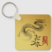 Chinesisches Drachenjahr - Originalgemälde Schlüsselanhänger (Vorderseite)