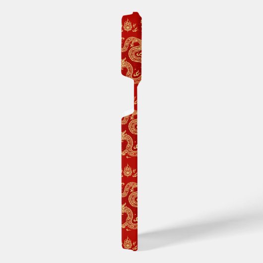 Chinesisches Drachenmuster Lunar Jahr 2024 iPhone Hülle (Rechte Seite)