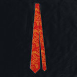 Chinesisches Drachenrot und Gold-Thema Krawatte<br><div class="desc">Ein roter und goldener Kragen mit einem einzigartigen Drachenmuster auf der Vorder- und Rückseite der Krawatte.</div>