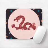 Chinesisches Drachensternmuster Fantasy-Kunst Mousepad (Mit Mouse)