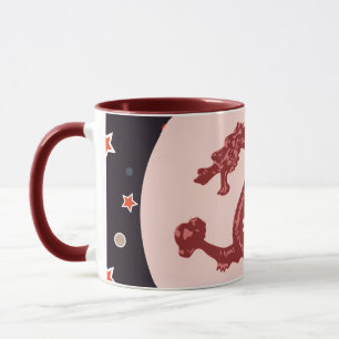 Chinesisches Drachensternmuster Fantasy-Kunst Tasse