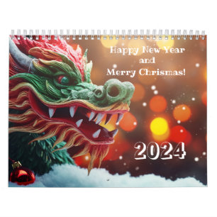 chinesisches Drachensymbol 2024 Kalender