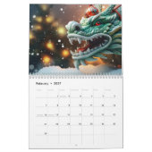 chinesisches Drachensymbol 2024 Kalender (Feb 2027)