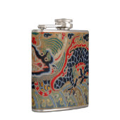 Chinesisches Drachensymbol Antiasiatisch Flachmann (Rechts)