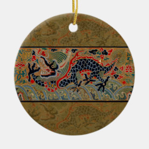 Chinesisches Drachensymbol Antiasiatisch Keramikornament