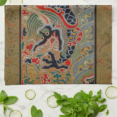 Chinesisches Drachensymbol Antiasiatisch Küchentuch (Gefaltet)