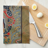 Chinesisches Drachensymbol Antiasiatisch Küchentuch (Viertel Falte)