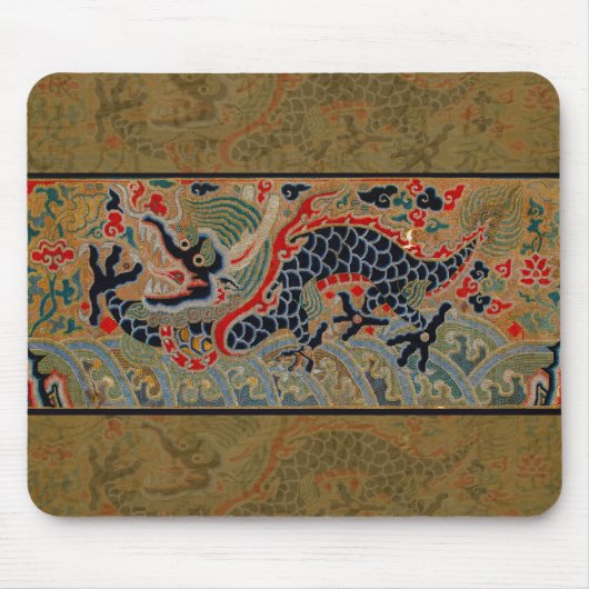 Chinesisches Drachensymbol Antiasiatisch Mousepad (Vorne)