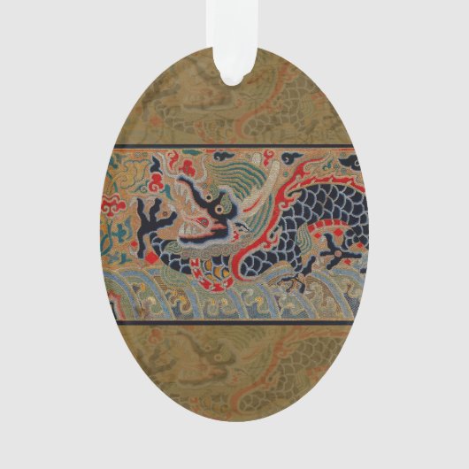 Chinesisches Drachensymbol Antiasiatisch Ornament (Vorderseite)