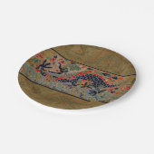 Chinesisches Drachensymbol Antiasiatisch Pappteller (Schrägansicht)