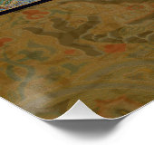 Chinesisches Drachensymbol Antiasiatisch Poster (Ecke)