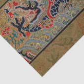 Chinesisches Drachensymbol Antiasiatisch Seidenpapier (Ausschnitt)