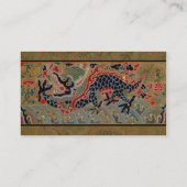 Chinesisches Drachensymbol Antiasiatisch Visitenkarte (Rückseite)