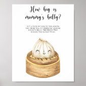 Chinesisches Dumpling - wie groß ist Mama's Bauchs Poster (Vorne)