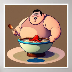 Chinesisches Essen - Kunstdruck Poster