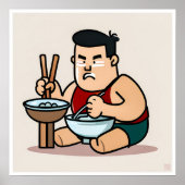 Chinesisches Essen - Kunstdruck Poster (Vorne)