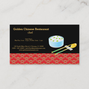chinesisches Essen Visitenkarte