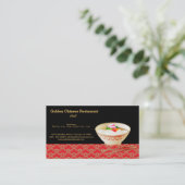 chinesisches Essen Visitenkarte (Stehend Vorderseite)