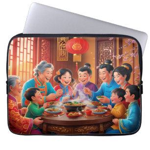 Chinesisches Familienfest Laptopschutzhülle