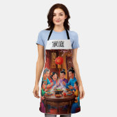 Chinesisches Familienfest Schürze (Getragen)