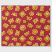 Chinesisches Feier-Packpapier Geschenkpapier (Flach)