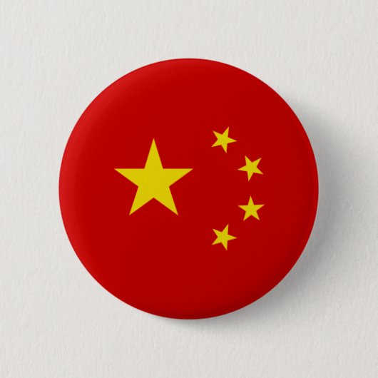Chinesisches Flaggen-Emblem Button (Vorderseite)