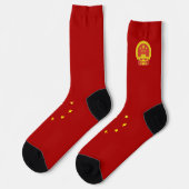 chinesisches Flaggenemblem Socken (Linkes Detail)