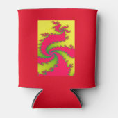 Chinesisches Fraktal des Neujahrsdrachen kann kühl Dosenkühler (Vorderseite)