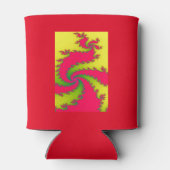 Chinesisches Fraktal des Neujahrsdrachen kann kühl Dosenkühler (Rückseite)