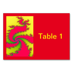 Chinesisches Fraktal für das neue Jahr Tischnummer