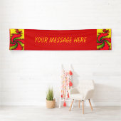 Chinesisches Fraktal für Neujahrsdrache Banner (Insitu)