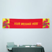 Chinesisches Fraktal für Neujahrsdrache Banner (Messeveranstaltung)