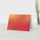 Chinesisches Freudenjahr des Feurigen Pferdes 2026 Karte (Rückseite)