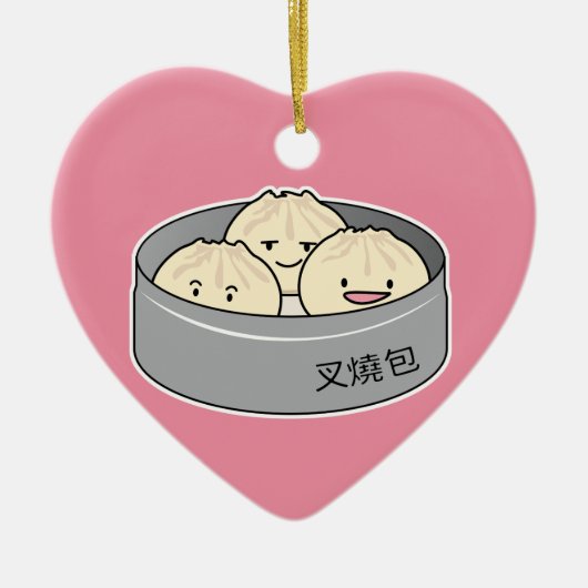 Chinesisches Frühstück der schwachen Summe des Keramik Ornament (Vorne)