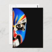 chinesisches Geschenk | Peking Opera Mask Postkarte (Vorne/Hinten)