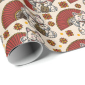 Chinesisches Geschenkpapier über Glück und Reichtu (Rolleneckpunkt)