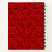 Chinesisches Gold Dragon Spiral Notebook Notizblock (Rückseite)