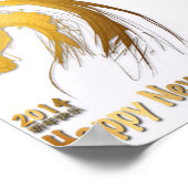 Chinesisches Gold Horse Year 2014 Zodiac Poster (Ecke)