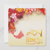 Chinesisches Gold Papier-Schnitt Ox 2021 PSqInv (Rückseite)