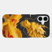 Chinesisches Gold Roter Drache Kunst Fantasy Desig iPhone Hülle (Rückseite (Horizontal))