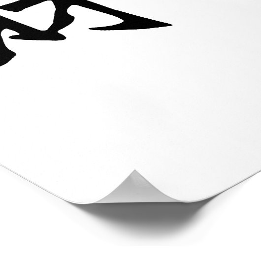 Chinesisches Gütezeichen Poster (Ecke)