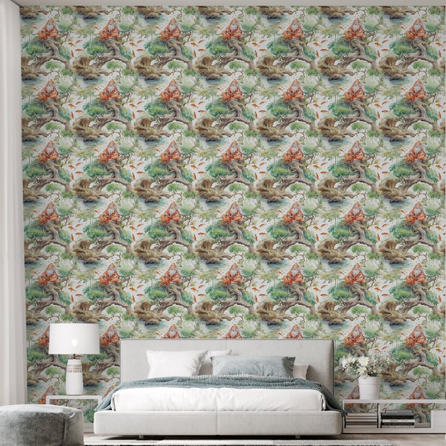 Chinesisches Hintergrundbild Tapete (Schlafzimmer)