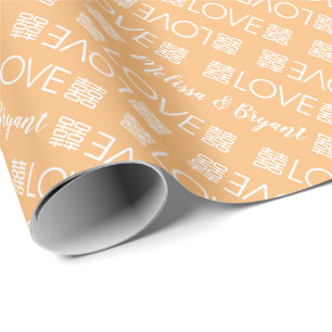 Chinesisches Hochzeitspapier Geschenkpapier