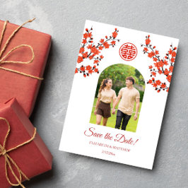 Chinesisches Hochzeitssommer-Foto Rette The Da Save The Date