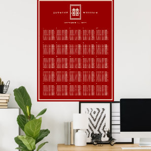 Chinesisches Hochzeitsstift für Red Double Happy Poster