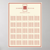 Chinesisches Hochzeitsstift für Red Double Happy Poster (Vorne)